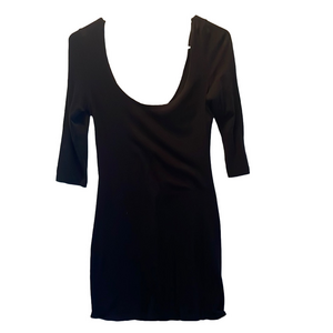 Charoltte russe Black scoop neck dress